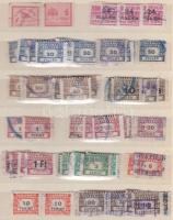 Számlailleték bélyegek berakólapon
