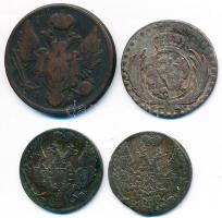 Lengyelország / Varsói Nagyhercegség 1812IB 10Gr Billon + Királyság 1826IB 3Gr Cu + 1840MW 10Gr Bill...