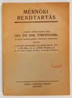 1944 Mérnöki Rendtartás. Bp., 1944 Budapesti Mérnöki Kamara 88p.