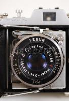 Welta Welti Ic analóg fényképezőgép, kiugró Meyer-Optik Trioplan 50mm f/2.9-es optikával, kicsit kop...