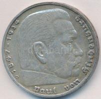 Német 3. Birodalom 1936D 5M Ag "Hindenburg" T:2,2-
German Third Reich 1936D 5 Marks Ag &qu...