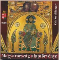 2012. 5Ft-200Ft 6db-os elsőnapi veret forgalmi sor dísztokban "Magyarország Alaptörvénye" ...