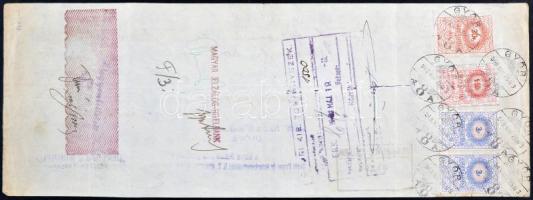 Budapest 1945. "Magyar Általános Hitelbank" váltó 5000 aranypengőről "Cardo Faipari é...