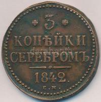 Oroszország 1842. 3k Cu T:2- Russia 1842. 3 Kopeks Cu C:VF