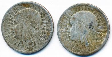 Lengyelország 1932-1933. 2Zl Ag (2x) T:2-,3
Poland 1932-1933. 2 Zlotych Ag (2x) C:VF,F