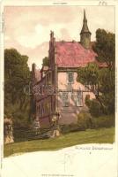 1898 Bergedorf castle, Serie III Hamburg u. Benachbarte No. 60-85. litho s: Biese (fa)