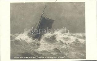 6 db főleg használatlan RÉGI motívumlap; hajó, hadihajó / 6 old mostly unused motive cards; ship, wa...