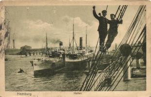 6 db főleg használatlan RÉGI motívumlap; hajó, hadihajó / 6 old mostly unused motive cards; ship, wa...