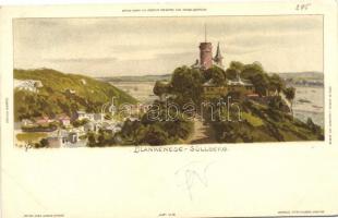 1898 Blankenese (Hamburg) Süllberg, castle, Serie III Hamburg u. Benachbarte No. 50-85. litho s: Biese (fa)