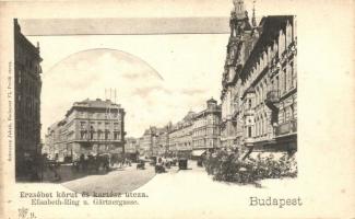 Budapest VII. Erzsébet körút, Kertész utca, Schwarz Jakab kiadása