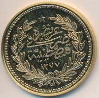 DN "Történelmi aranypénzek - Abdul Aziz 1867. 500 Kurus" aranyozott rézötvözet utánveret &...