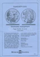 DN "Történelmi aranypénzek - Nagy Sándor Distater" aranyozott rézötvözet utánveret "C...