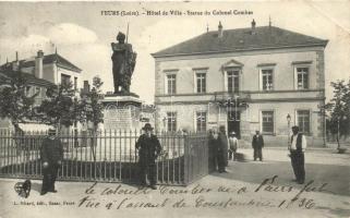 Feurs, Hotel de Ville, Statue du Colonel Combes (EK)