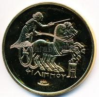 DN "Történelmi aranypénzek - II. Philipposz Kr.e. 324. Stater" aranyozott rézötvözet utánv...