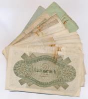 Német 3. Birodalom 1940-1945. 50Rpf (3x) + 1Rm (11x) + 2Rm (10x) + 1942. 1Rpf + 5Rpf + 10Rpf T:vegye...