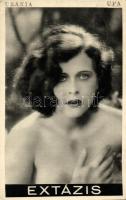 Uránia (UFA) mozi reklám, Extázis című film plakátja / Hedy Lamarr, Gustav Machatys Ecstasy advertisement (EB)