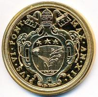 DN "Történelmi aranypénzek - VI. Pius 1787. 10 Zecchini" aranyozott rézötvözet utánveret &...