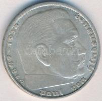 Német 3. Birodalom 1937D 2M Ag "Hindenburg" T:2
German Third Reich 1937D 2 Marks Ag "...