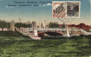 Temesvár, Erzsébetváros püspök híd / bridge (fl)