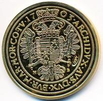 DN "Történelmi aranypénzek - I. Lipót 1703. 10 Dukát" aranyozott rézötvözet utánveret &quo...