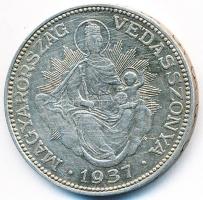 1937. 2P Ag "Madonna" T:2-
Adamo P7