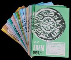 1991-2003. Az Érem c. folyóirat 26db különböző száma