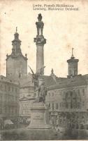 Lviv, Lwów, Lemberg; Pomnik Mickiewicza / statue (fl)