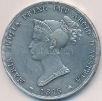 Olasz államok/Párma 1815. 5L Ag "Mária Lujza" utánveret, jelzett Ag (25g/0.925)  T:1-,2
It...