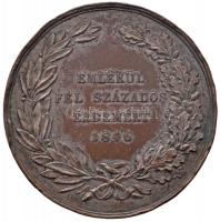 Josef Daniel Boehm (1794-1865) 1846. József nádor 50 éves nádori jubileum ezüstözött Br emlékérme &q...