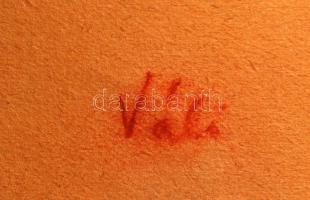 Váli Zoltán (1910-1994): Öregember. Krétarajz, papír, jelzett, 32×24 cm