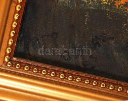 Papp Oszkár: Párizs. Olaj, vászon, jelzett, keretben, 50×70 cm