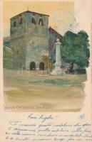 1899 Trieste, Cattedrale San Giusto; Künstlerpostkarte No. 1127. von Ottmar Zieher, litho s: Raoul Frank (Rb)