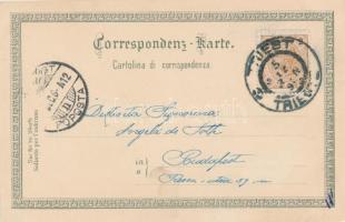 1899 Trieste, Cattedrale San Giusto; Künstlerpostkarte No. 1127. von Ottmar Zieher, litho s: Raoul F...