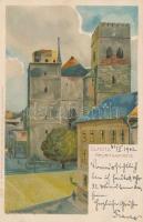 Olomouc, Olmütz, Mauritiuskirche; Künstlerpostkarte No. 2626. von Ottmar Zieher, litho s: Raoul Frank
