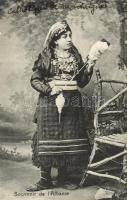Albanian woman, folklore (EB)
