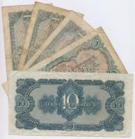 Szovjetunió 1937. 1Ch (3x) + 5Ch + 10Ch T:III-
Soviet Union 1937. 1 Chervonetz (3x) + 5 Chervontsev ...