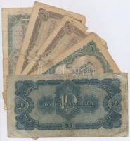 Szovjetunió 1937. 1Ch + 3Ch (2x) + 5Ch + 10Ch T:III-,IV
Soviet Union 1937. 1 Chervonetz + 3 Chervont...