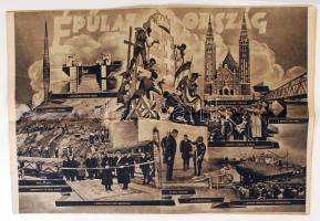 1943 Horthy Miklós hetvenöt éves, nagyalakú képes újság, különkiadás, rengeteg érdekes képpel