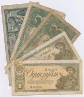 Szovjetunió 1938. 1R (2x) + 3R (2x) + 5R T:III,III- Soviet Union 1938. 1 Ruble (2x) + 3 Rubles (2x) + 5 Rubles C:F,VG