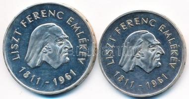 1961. 25Ft Ag + 50Ft Ag "Liszt" pár T:2 (P) foltos, patina