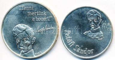 1973. 50Ft Ag + 100Ft Ag "Petőfi" pár T:BU