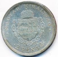 1935. 2P Ag Rákóczi T:2- foltos, patina Adamo P7.2