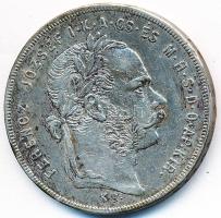 1879KB 1Ft Ag "Ferenc József / Középcímer" T:2- foltos
Adamo M15