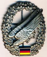 Németország DN Bundeswehr fém ejtőernyős sapkajelvény. Szign.:FL T:1 Germany ND Bundeswehr metal paratrooper cap badge. Sign.:FL C:UNC