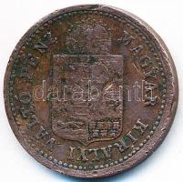 1885KB 1Kr Cu "Középcímer" T:2-,3
Adamo M4.1