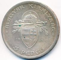 1938. 5P Ag &quot;Szent István&quot; T:2 Adamo P8.1