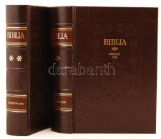 Vizsolyi Biblia I.-II. kötet. Facsimile kiadás. Bp. 1990. Magyar Helikon. Kiadói egészbőr kötésben. Hibátlan állapotban!