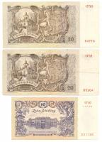 Ausztria 1950. 10Sch II. kiadás + 20Sch (2x) T:II-,III
Austria 1950. 10 Schilling second edition + 2...