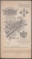1903 Erdélyi Mór (Budapest): Faragó Jenő (1872-1940)  újságíró, író, műfordító aláírt keményhátú fén...