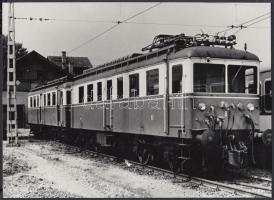 cca 1970-1980 Budapest, HÉV szerelvények, állomások, 7 db fotó, 18x24 cm